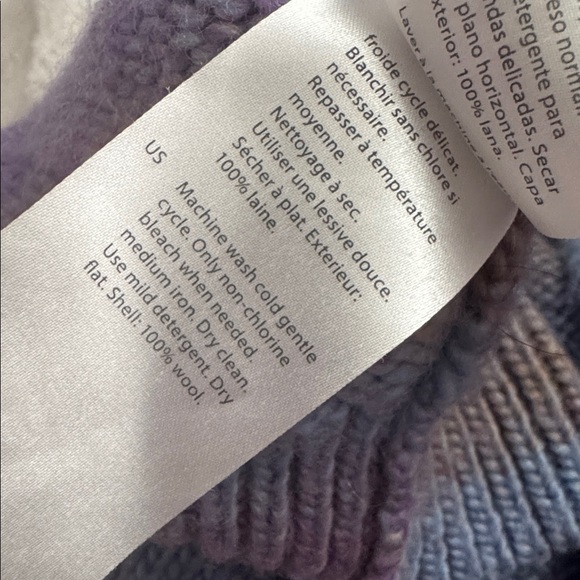 COS Striped Wool Mock-Neck Sweater - Picture 5 of 5